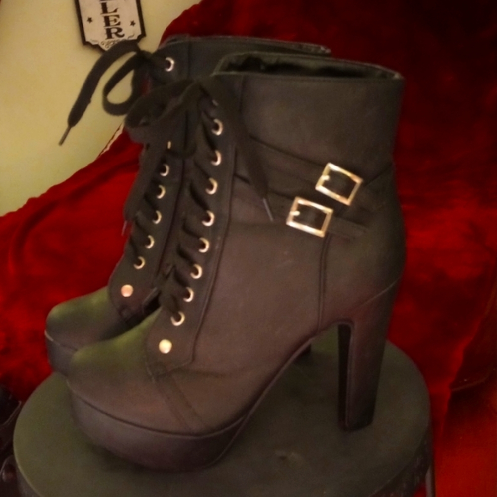 TCG platform biker heels